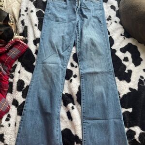 Levi's Blue Flare Wide Leg Jeans